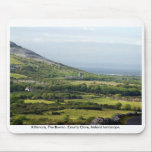 Rural Ireland landscape, The Burren, Co. Clare Mouse Pad<br><div class="desc">Ireland mouse pad featuring view of fields, farmhouses & castle in the Irish countryside, the Burren, Kilfenora, County Clare, Ireland.</div>
