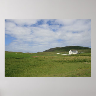 Rural Irish Church Poster