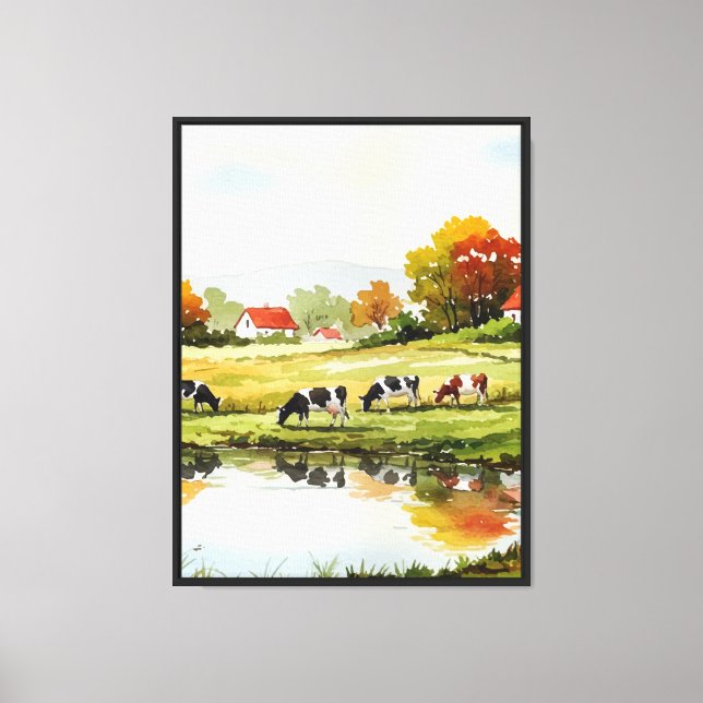 Rural landscape canvas print (Front)
