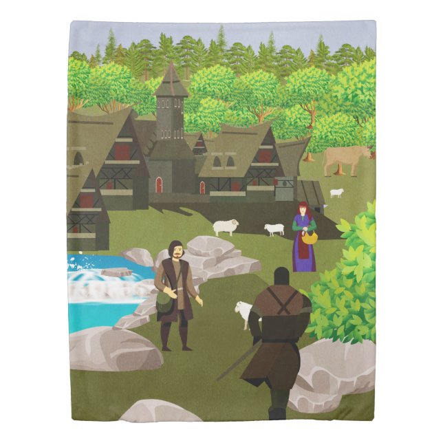 Rural landscape duvet cover (Front)