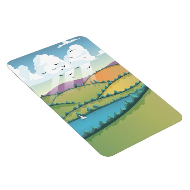 Rural landscape. magnet (Right Side)