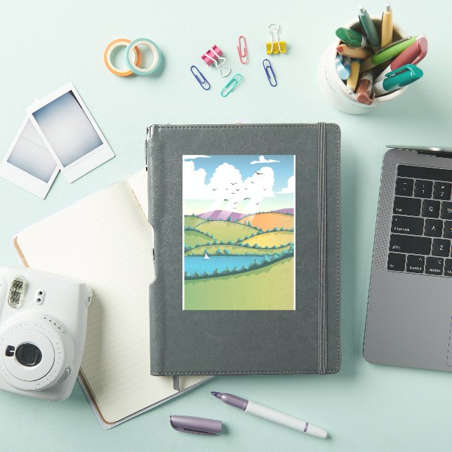 Rural landscape. sticker (iPad Cover)