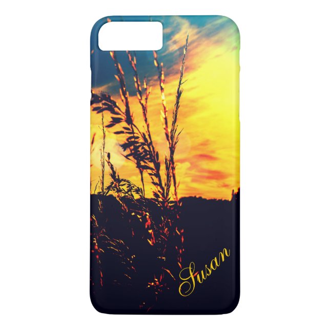 Rural Landscape Sunset iPhone 7 Plus *Personalize* Case-Mate iPhone Case (Back)