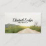 Rural landscape with country road business card