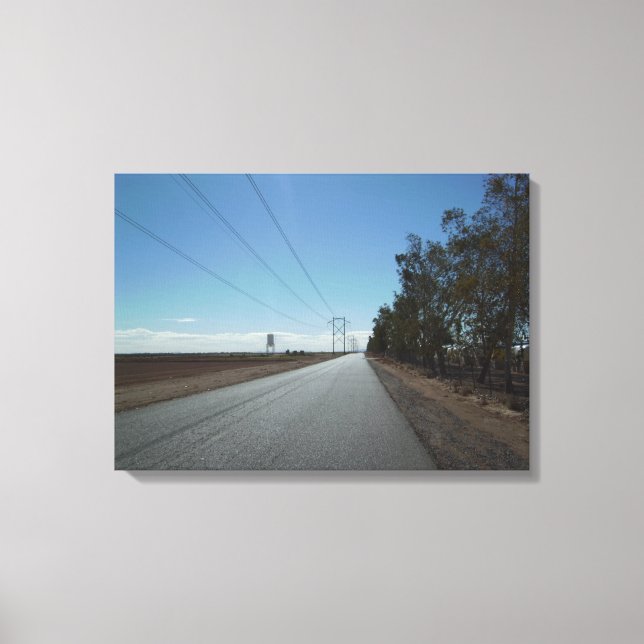 Rural Life In The Desert Canvas Print (Front)