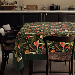 Rural Life Tablecloth Vintage Forest Floor Look