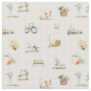 Rural living farming countryside  fabric