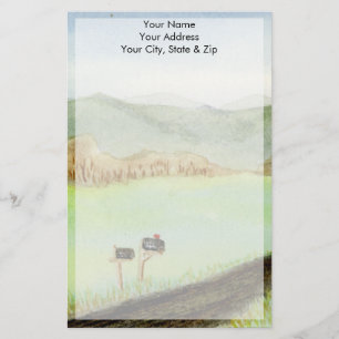 Rural Mailboxes Stationery
