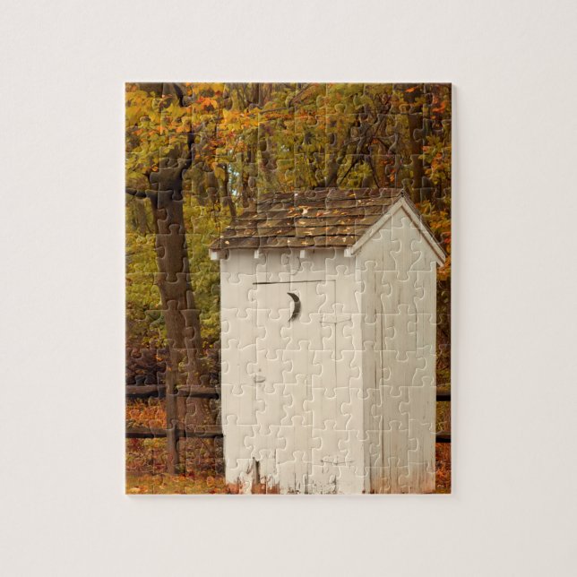 Rural - Outhouse - When nature calls Jigsaw Puzzle (Vertical)