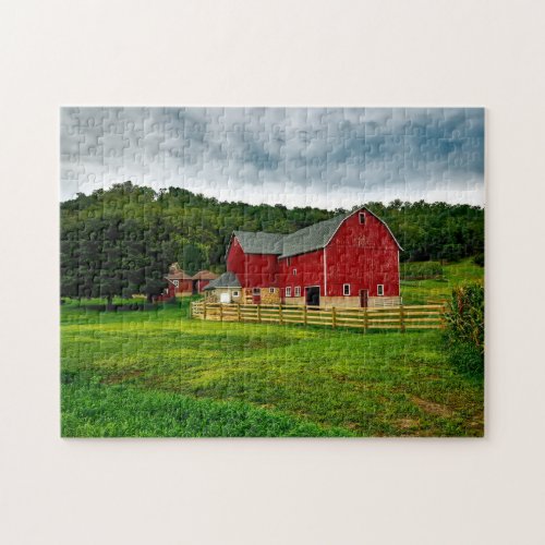 Rural Photography USA Countryside Pretty Landscape Jigsaw Puzzle