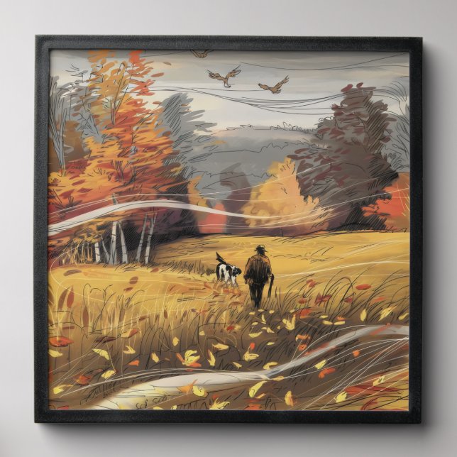 Rural Pursuits Wildlife Autumn Nature hunt Peel And Stick Photo Tile (Front Set)