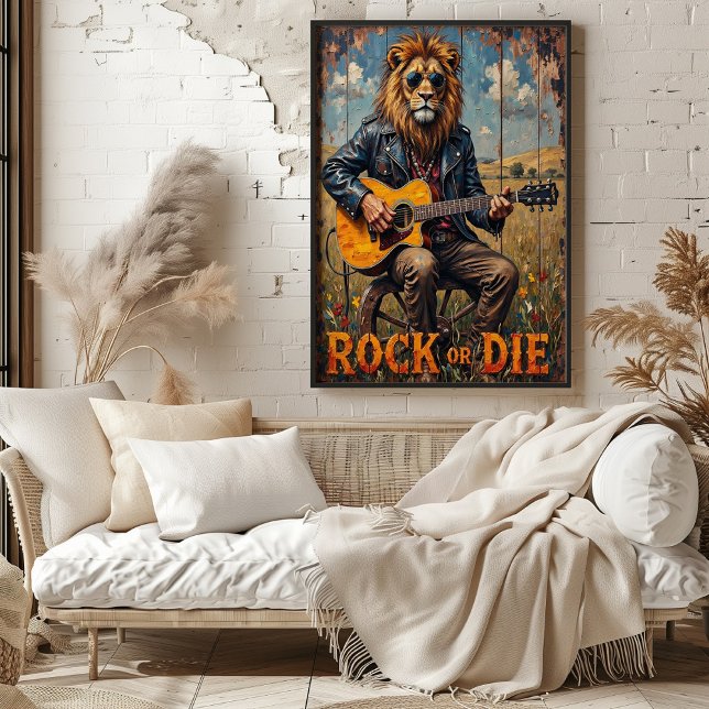 Rural Rockstar: Lion on Wheel Poster (Creator Uploaded)