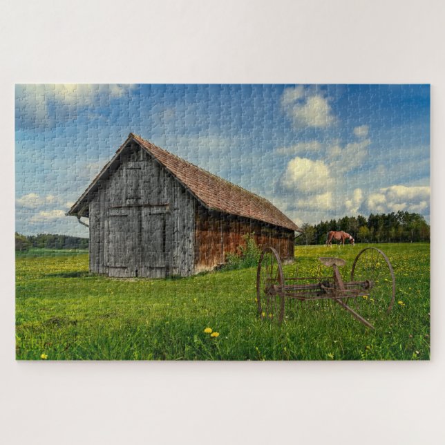 Rural Scene with Shed Jigsaw Puzzle (Horizontal)