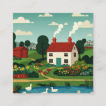 Rural town square business card