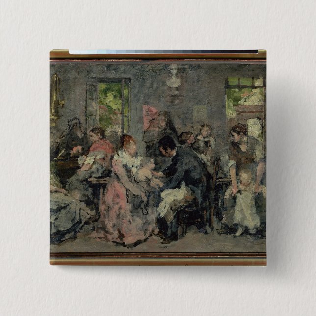 Rural Vaccination Pinback Button (Front)