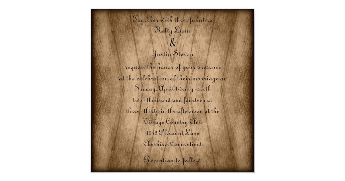 Vintage Farm Wedding Invitations 7