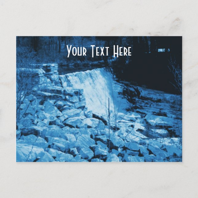 Rural Water Dam Nature Customizable Postcard (Front)