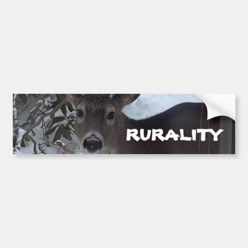 RURALITY beauty rural lifestyle nature interacts Bumper Sticker