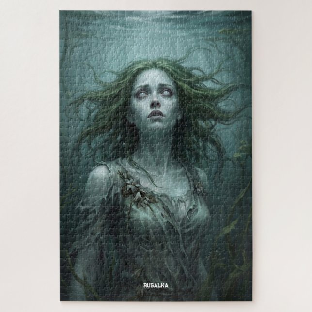 Rusalka Floating in Stagnant Pond Jigsaw Puzzle (Vertical)