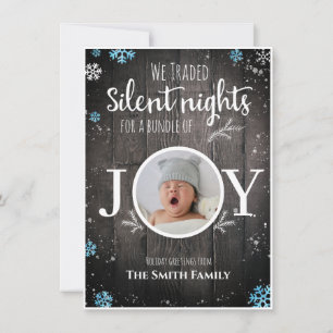 Rusbaby boy Christmas Holiday Card