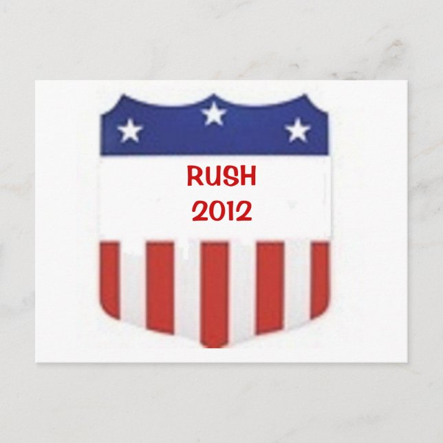 Rush 2012 postcard (Front)