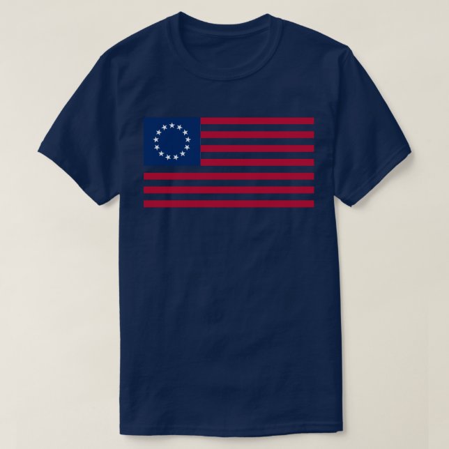 Rush Betsy Ross flag 1776 T-Shirt (Design Front)