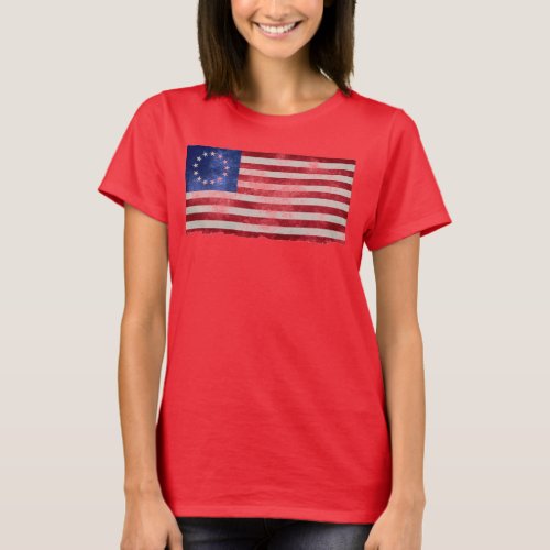Rush Betsy Ross flag vintage t Shirt