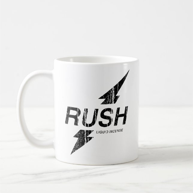 Rush Black Coffee Mug (Left)