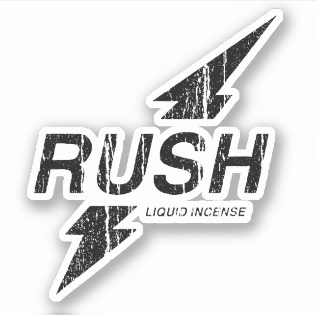 Rush Black Sticker (Front)
