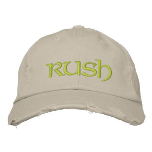 Rush cap for the new greeks/diy font+color