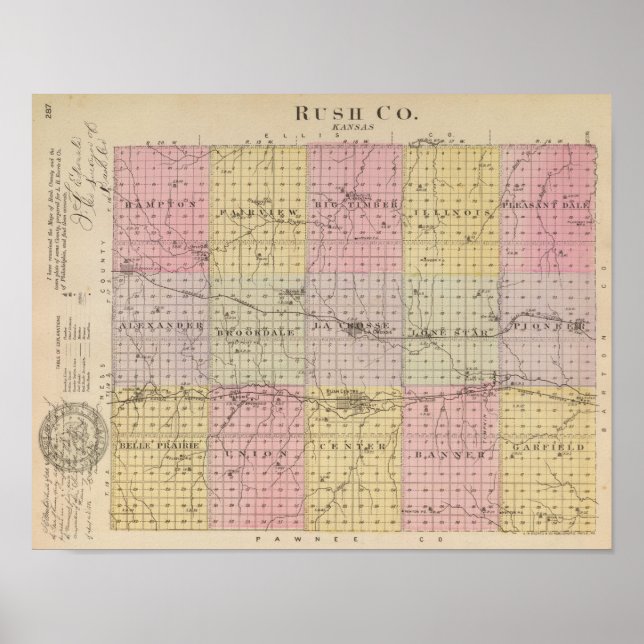 Rush County, Kansas Poster (Front)