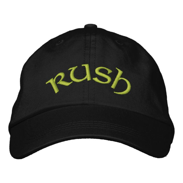 Rush... Embroidered Baseball Cap (Front)