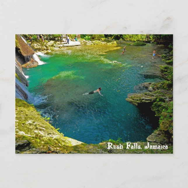 Rush Falls, Jamaica Postcard (Front)