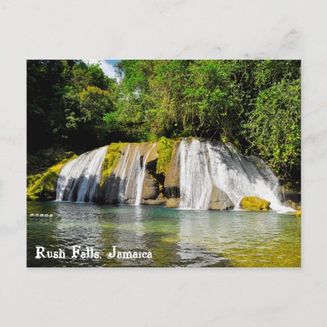Rush Falls, Jamaica Postcard (Front)