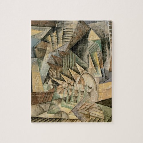 Rush Hour New York by Max Weber Vintage Cubism Jigsaw Puzzle