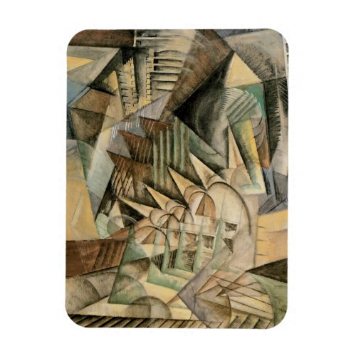 Rush Hour New York by Max Weber Vintage Cubism Magnet