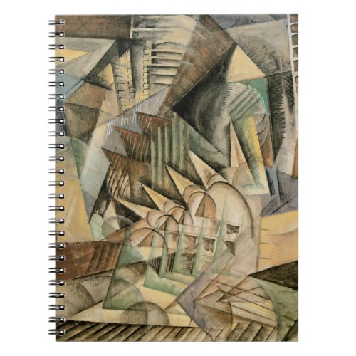 Rush Hour New York by Max Weber Vintage Cubism Notebook