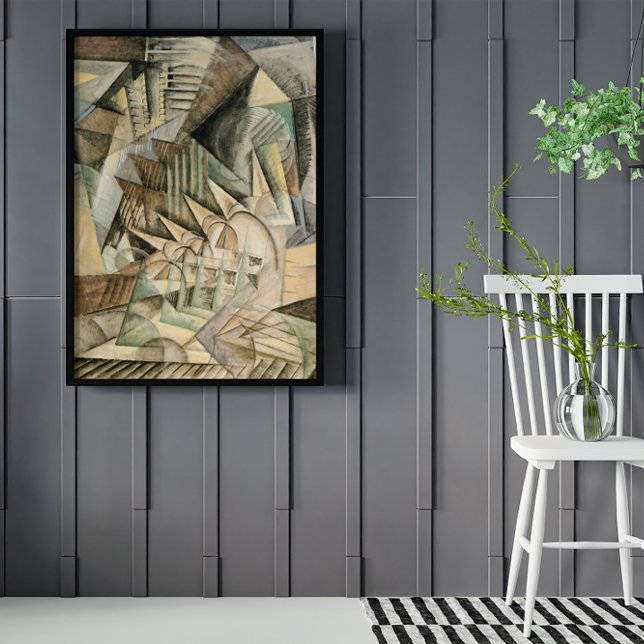 Rush Hour, New York by Max Weber, Vintage Cubism Poster (Creator Uploaded)