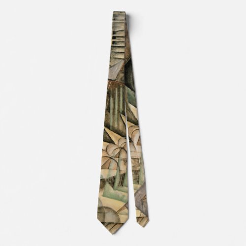 Rush Hour New York by Max Weber Vintage Cubism Tie