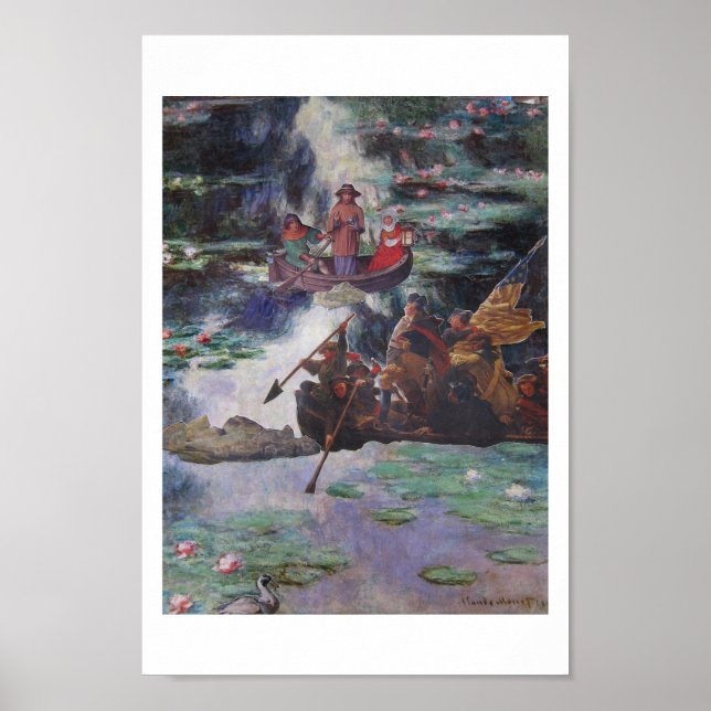 Rush Hour Traffic - collage art Poster (Front)