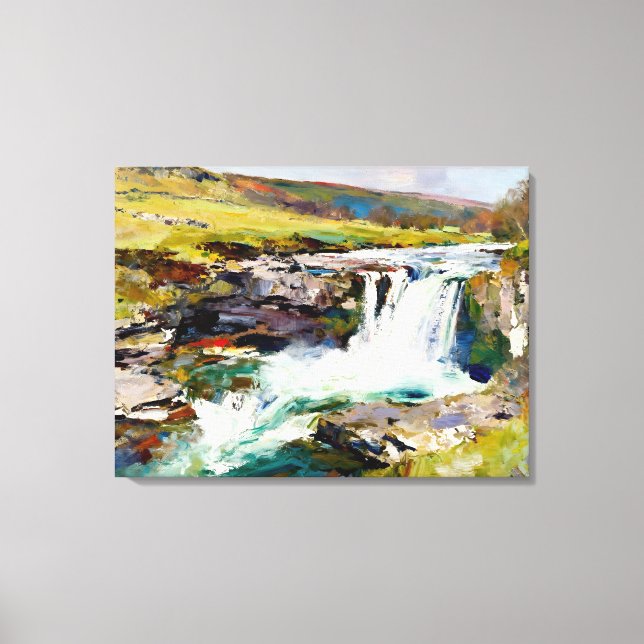 "Rush of the Dales" – A Yorkshire Landscape Canvas Print (Front)