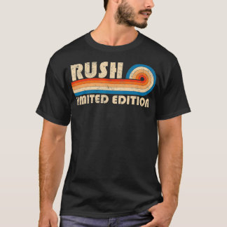 RUSH Surname Retro Vintage 80s 90s Birthday Reunio T-Shirt