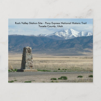 Rush Valley Station Postcard