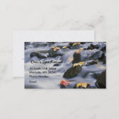 Rushing Rapids with autumn leaves Appointment Card (Front/Back)