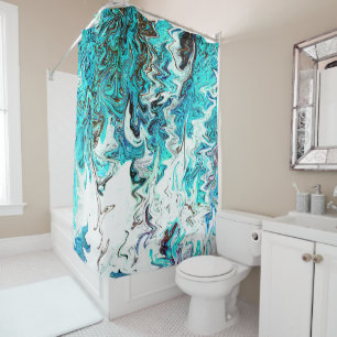Rushing Sea..... Shower Curtain
