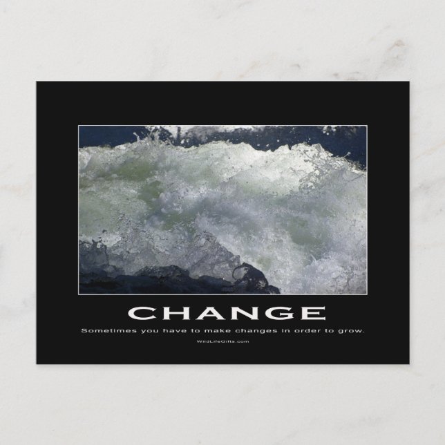Rushing Water Motivational Postcards (Front)