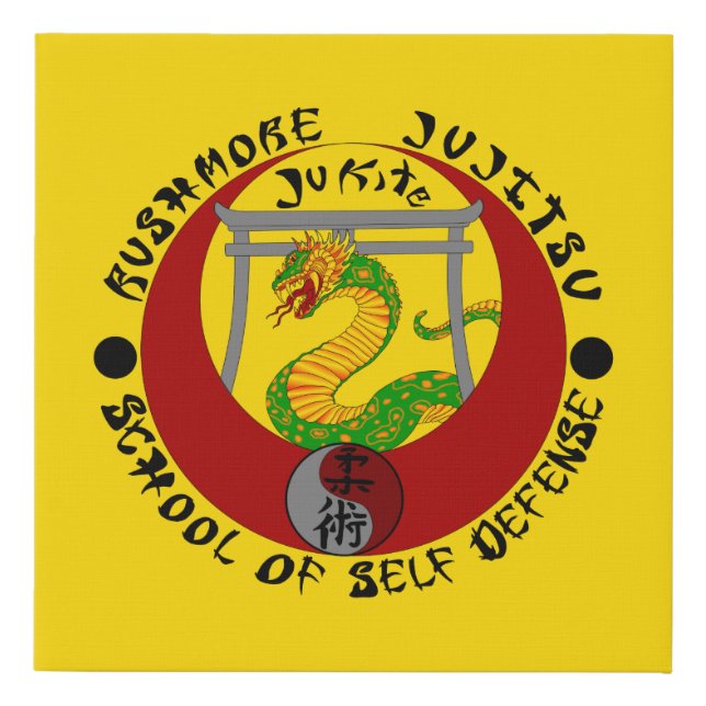 Rushmore Jukite Jujitsu Wall Art (Front)