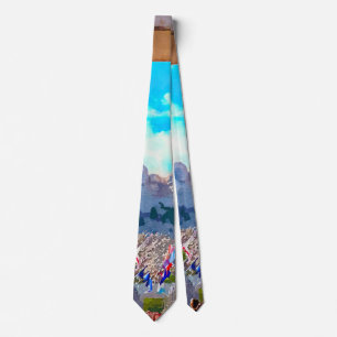 Rushmore Watercolor Neck Tie