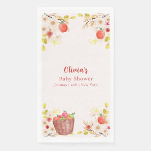 Rusitc Autumn Fall Apple Gardening Baby Shower Paper Guest Towels