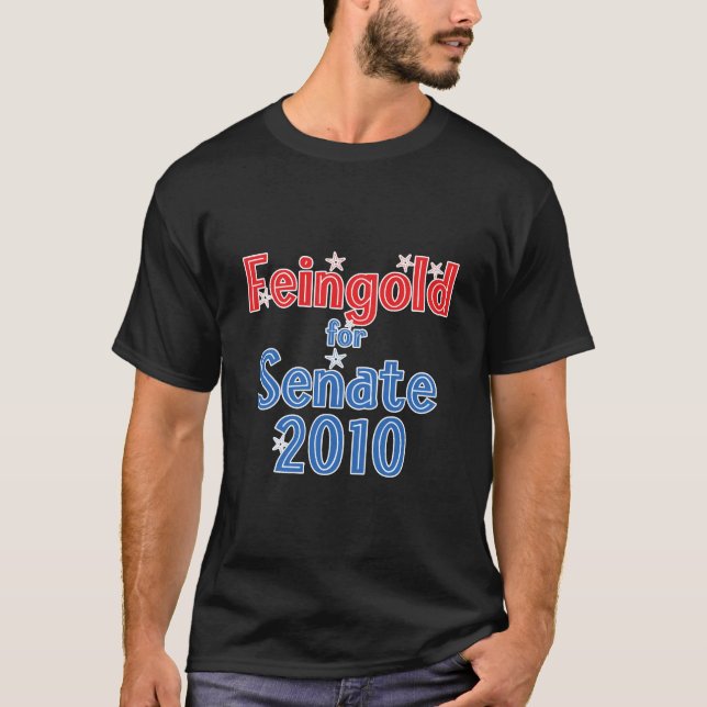 Russ Feingold for Senate 2010 Star Design T-Shirt (Front)